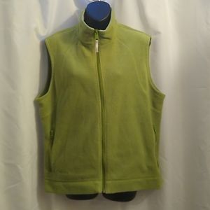 Columbia green zip up vest